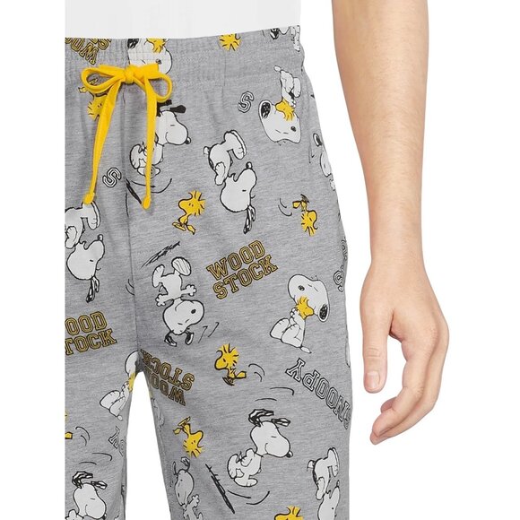 Peanuts Snoopy Pajama Pants Men's Size 2XL (44-46) PJ Bottoms Elasticized Waist - Picture 6 of 10